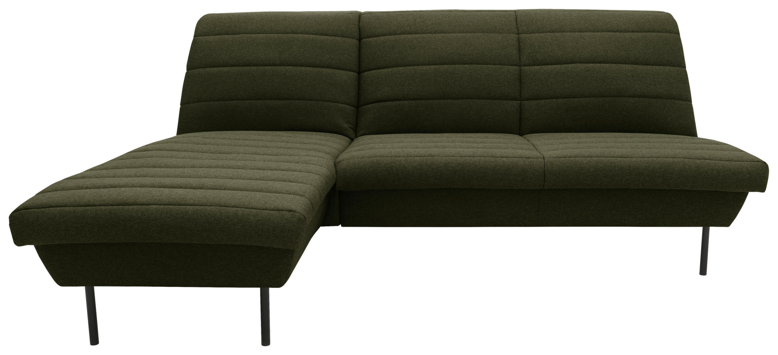 ECKSOFA Looks IX Grün Webstoff - Schwarz/Grün, Design, Textil/Metall (168/214cm) - LOOKS by W.Joop
