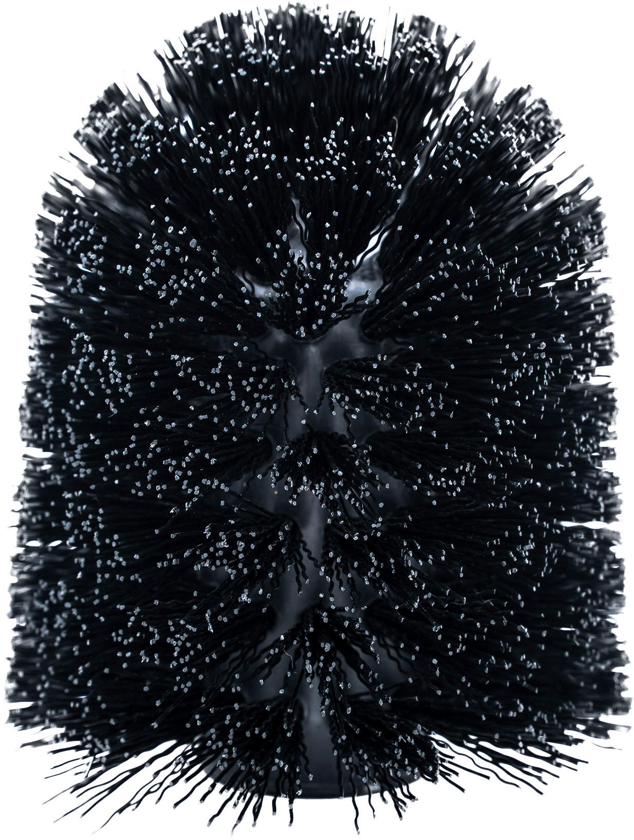 ERSATZBÜRSTENKOPF in   Kunststoff  - Schwarz, Basics, Kunststoff (7,5cm)