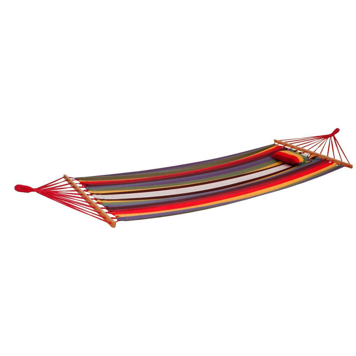 HÄNGEMATTE  - Lila/Multicolor, Basics, Holz/Textil (100/280cm)