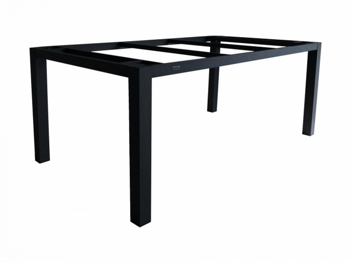 GARTENTISCHGESTELL 160/90/74 cm Metall  - Graphitfarben, Design, Metall (160/90/74cm) - Zebra 