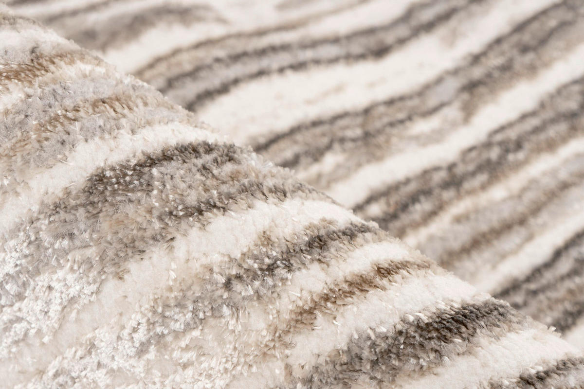 FLACHWEBETEPPICH 200/290 cm Silberfarben, Beige rechteckig  - Beige/Silberfarben, Basics, Textil (200/290cm) - Kayoom