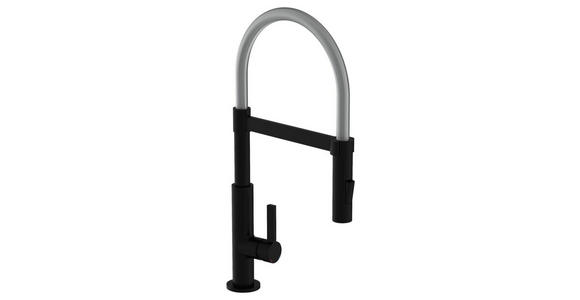 KÜCHENARMATUR - Chromfarben/Schwarz, Basics, Metall (26/48,5/5,5cm) - Xora
