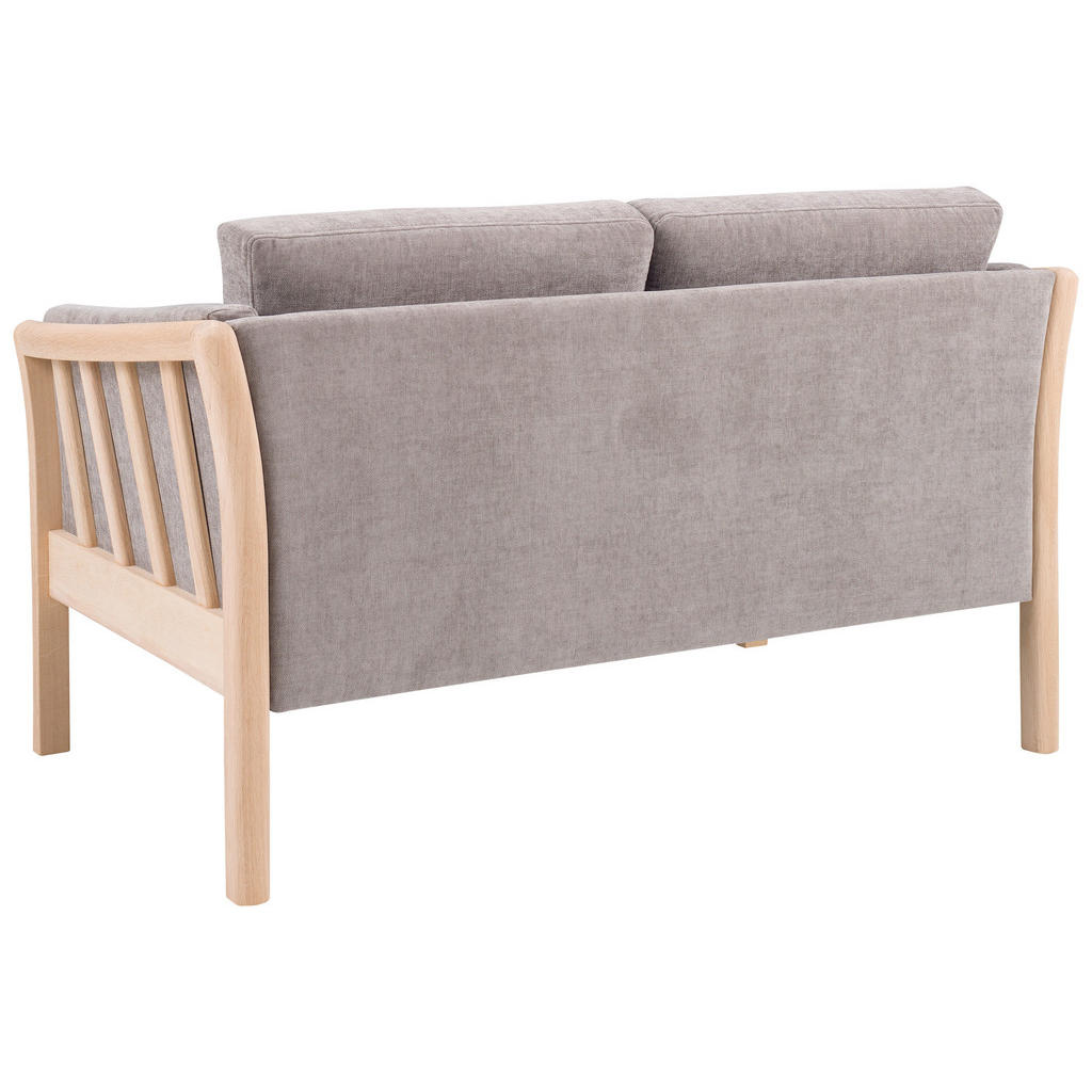 Thumbnail - Xxxl 2-Sitzer-Sofa, Hellgrau, Eiche, Textil, Eiche, massiv, 142x79x82 cm, Armteil links, rechts, Wohnzimmer, Sofas & Cou...