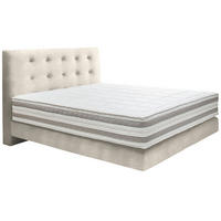 BOXSPRINGBETT 160/200 cm  in Creme  - Creme, Konventionell, Holz/Textil (160/200cm) - Dieter Knoll