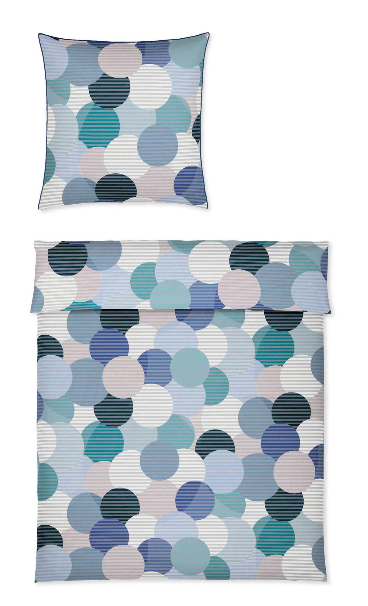 BETTWÄSCHESET Makosatin 160/210 cm  - Design, Textil (160/210cm)