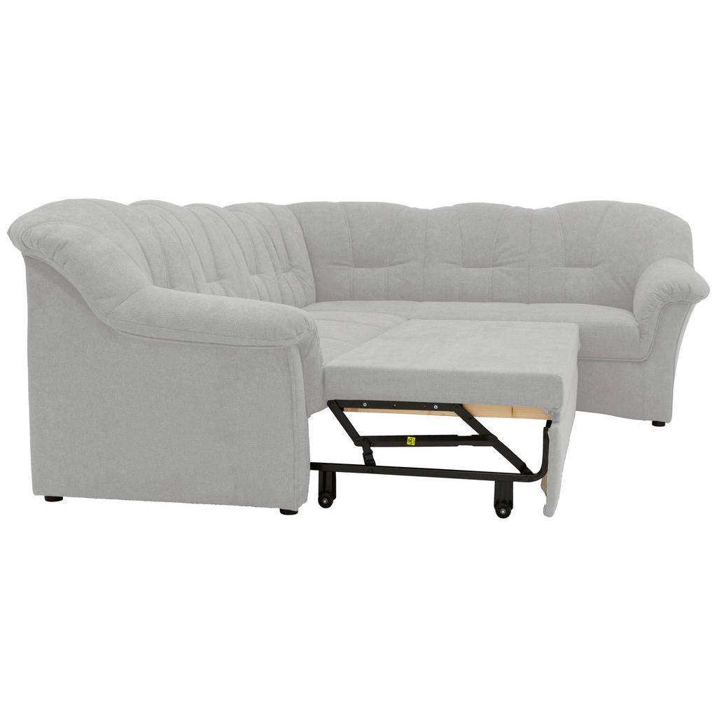 Thumbnail - Mid.you Eckschlafsofa, Hellgrau, Textil, Uni, 5-Sitzer, 243x192 cm, Made in EU, FSC Mix, Schlafen auf Sitzhöhe, Rücken e...