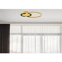 LED-DECKENLEUCHTE 53/23,5/7 cm   - Goldfarben/Opal, Design, Kunststoff/Metall (53/23,5/7cm) - Globo