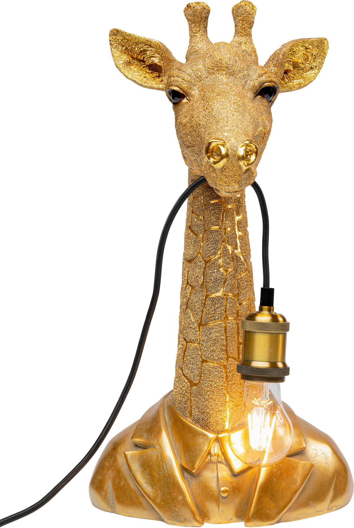 TISCHLEUCHTE 26/50/23,5 cm   - Goldfarben, LIFESTYLE, Kunststoff (26/50/23,5cm) - Kare-Design