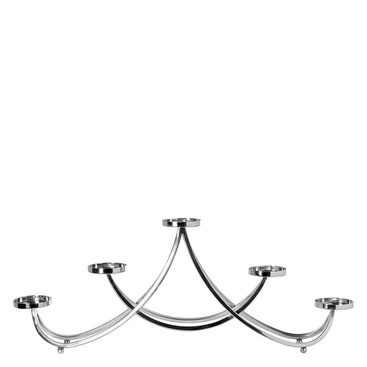 KERZENHALTER - Nickelfarben, Basics, Metall (10/78/42cm) - Fink