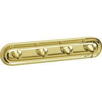HAKENLEISTE  in Goldfarben  - Goldfarben, Basics, Metall (23/4,4/4,4cm) - Smedbo