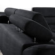 ECKSOFA in Webstoff Anthrazit  - Anthrazit, Design, Textil/Metall (280/235cm) - Hom`in