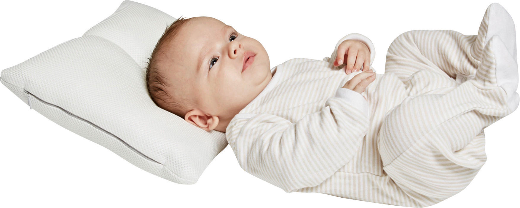 BABYKISSEN 23/26/7 cm  - Weiß, Basics, Textil (23/26/7cm) - Träumeland
