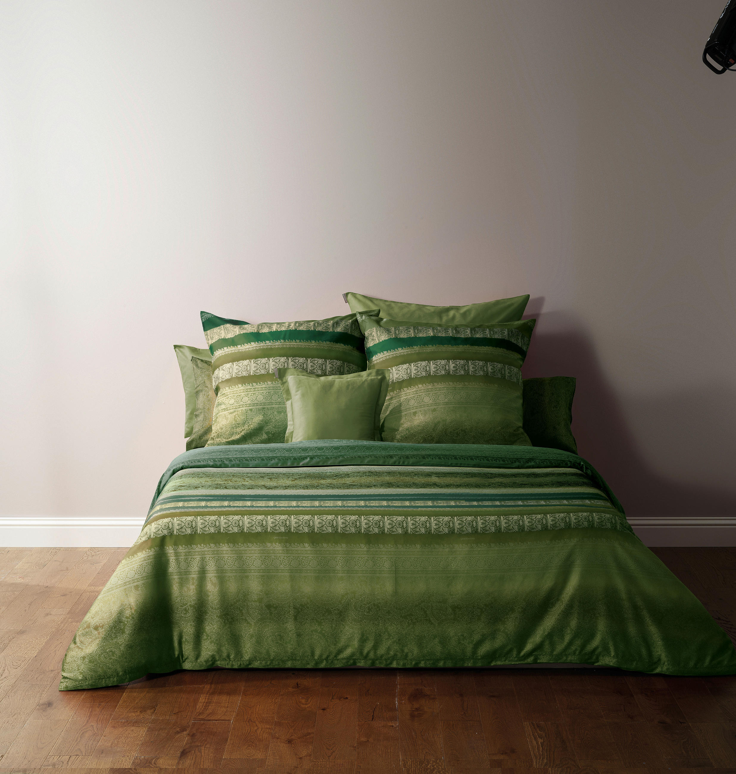 BETTWÄSCHE Satin 135/200 cm  - Salbeigrün, KONVENTIONELL, Textil (135/200cm) - Bassetti