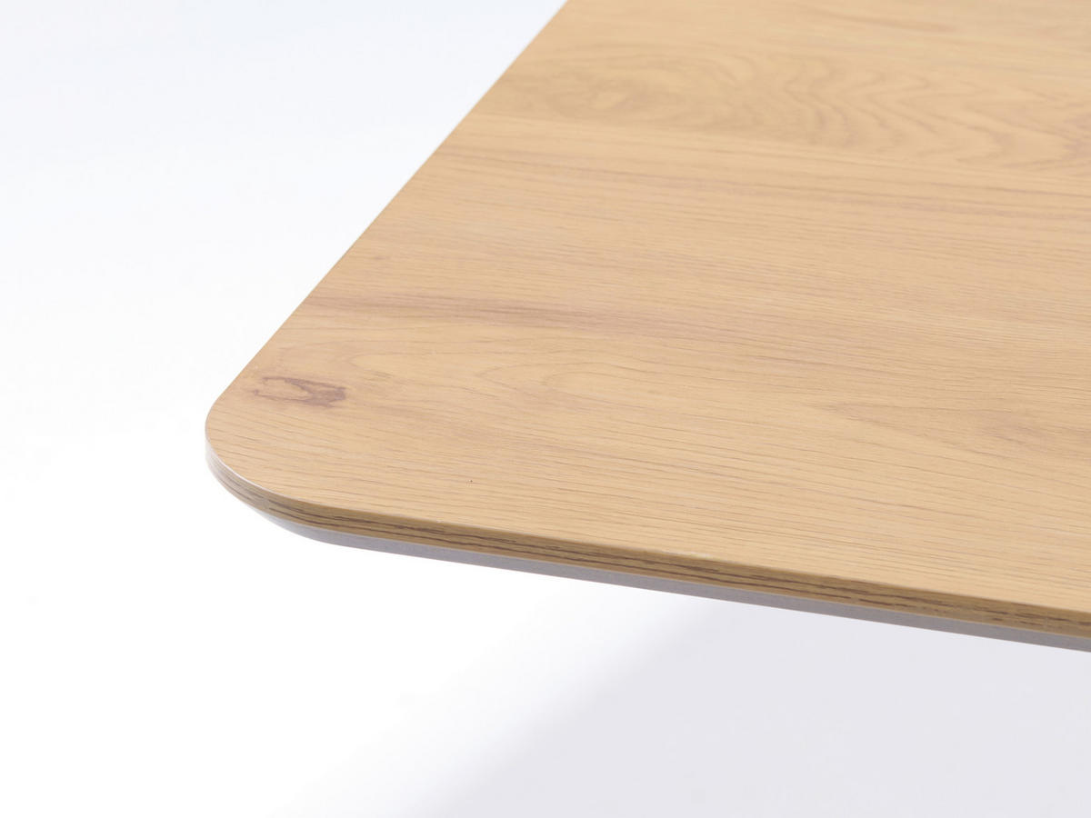 ESSTISCH Eiche rechteckig Naturfarben  - Schwarz/Naturfarben, MODERN, Holz (200/75/100cm) - Livetastic