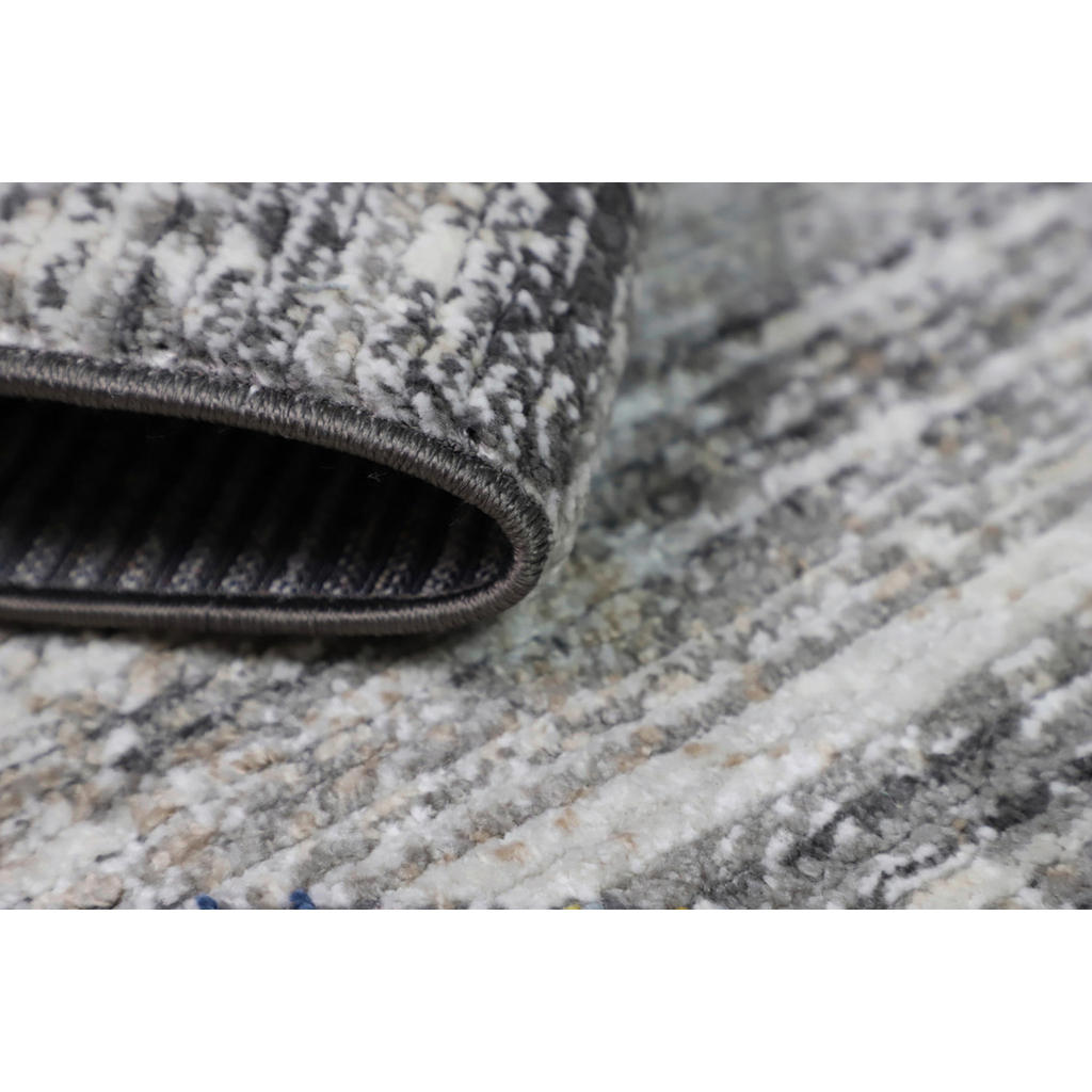 Thumbnail - Novel Läufer Intense, Grau, Textil, Abstraktes, rechteckig, 80x300 cm, Teppiche & Böden, Teppiche, Moderne Teppiche