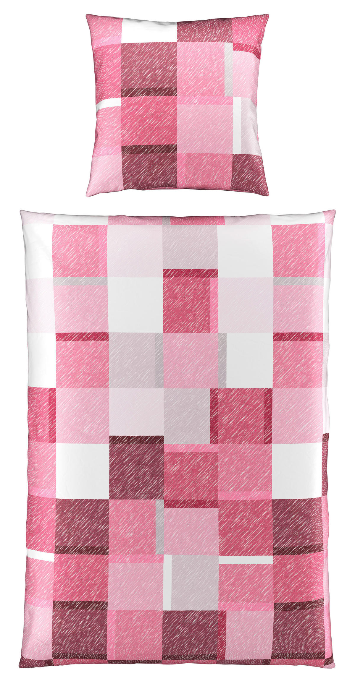WENDEBETTWÄSCHE Satin 135/200 cm  - Pink, Design, Textil (135/200cm) - Bio:Vio
