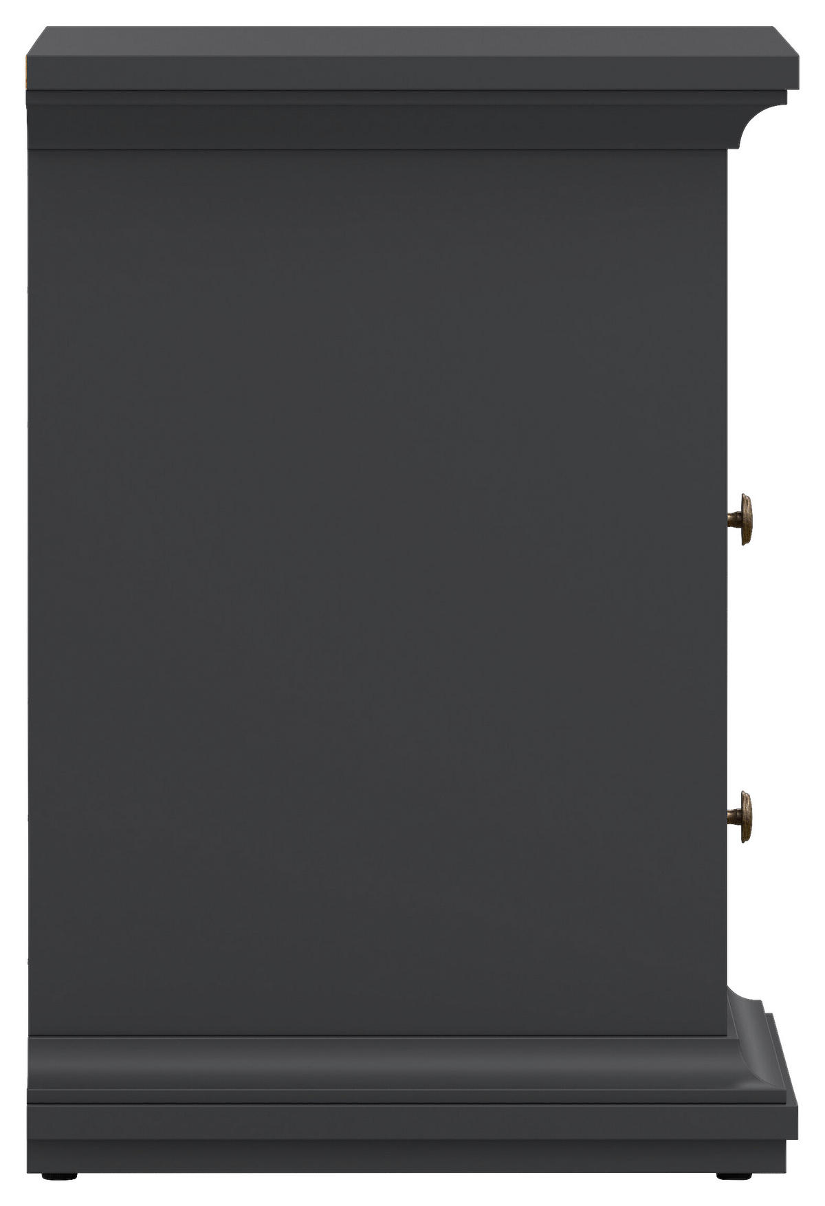 NACHTSCHRANK 43,6/58,8/40 cm  - Messingfarben/Grau, MODERN, Holzwerkstoff/Metall (43,6/58,8/40cm) - MID.YOU