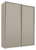 SCHWEBETÜRENSCHRANK 200/222/68 cm 2-türig  - Sandfarben/Alufarben, Design, Holzwerkstoff/Metall (200/222/68cm) - Moderano