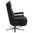 RELAXSESSEL in Textil Anthrazit  - Anthrazit/Schwarz, Design, Textil/Metall (68/117/85cm) - Cantus
