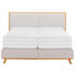 BOXSPRINGBETT 180/200 cm INKL. Matratze - Eichefarben/Beige, KONVENTIONELL, Holz/Textil (180/200cm) - Valnatura