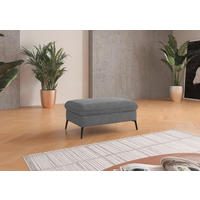 HOCKER Flachgewebe Grau  - Creme/Schwarz, KONVENTIONELL, Textil/Metall (104/47/69cm) - Sit & More