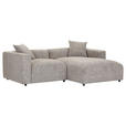ECKSOFA  in Chenille Braun  231/178 cm  - Schwarz/Braun, MODERN, Kunststoff/Textil (231/178cm) - Carryhome