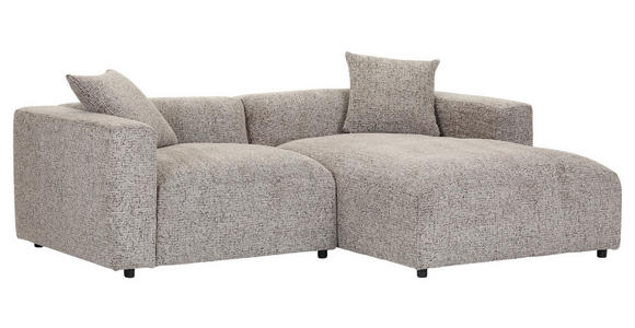 ECKSOFA  in Chenille Braun  231/178 cm  - Schwarz/Braun, MODERN, Kunststoff/Textil (231/178cm) - Carryhome