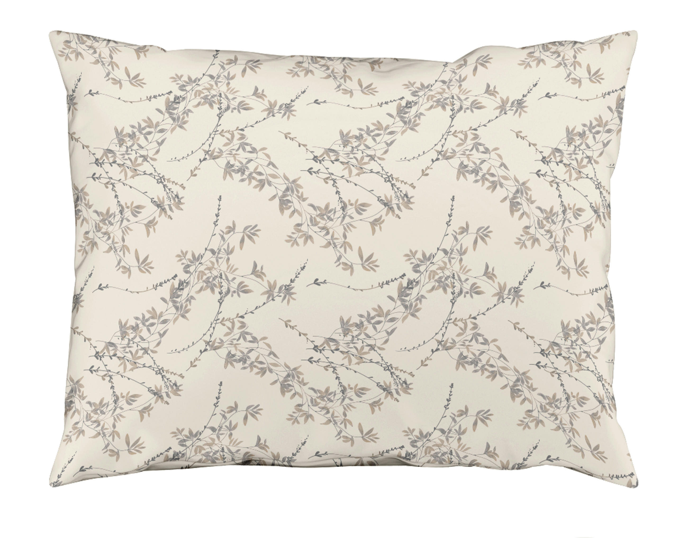 POSTELJNINA DREAM DELUXE 140/200 cm žamet krem barve, svetlo siva - krem barve/svetlo siva, Konvencionalno, tekstil (140/200cm) - Fleuresse