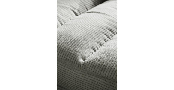ECKSOFA in Cord Hellgrau  - Hellgrau/Schwarz, Design, Textil/Metall (296/207cm) - Dieter Knoll