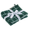 FROTTIERSET Dunkelgrün, Mintgrün 4-teilig  - Dunkelgrün/Mintgrün, Natur, Textil (16/21cm) - Bio:Vio