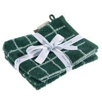 FROTTIERSET Dunkelgrün, Mintgrün 4-teilig  - Dunkelgrün/Mintgrün, Natur, Textil (16/21cm) - Bio:Vio