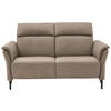 2-SITZER-SOFA  in Mikrofaser Taupe  - Taupe/Schwarz, KONVENTIONELL, Textil/Metall (178/103/95cm) - Dieter Knoll