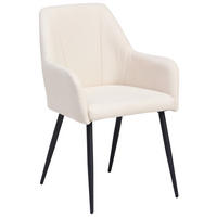 ŽIDLE S PODRUČKAMI, železo, tkaná látka, černá, béžová - černá/béžová, Lifestyle, kov/textil (58/86/61cm) - MID.YOU