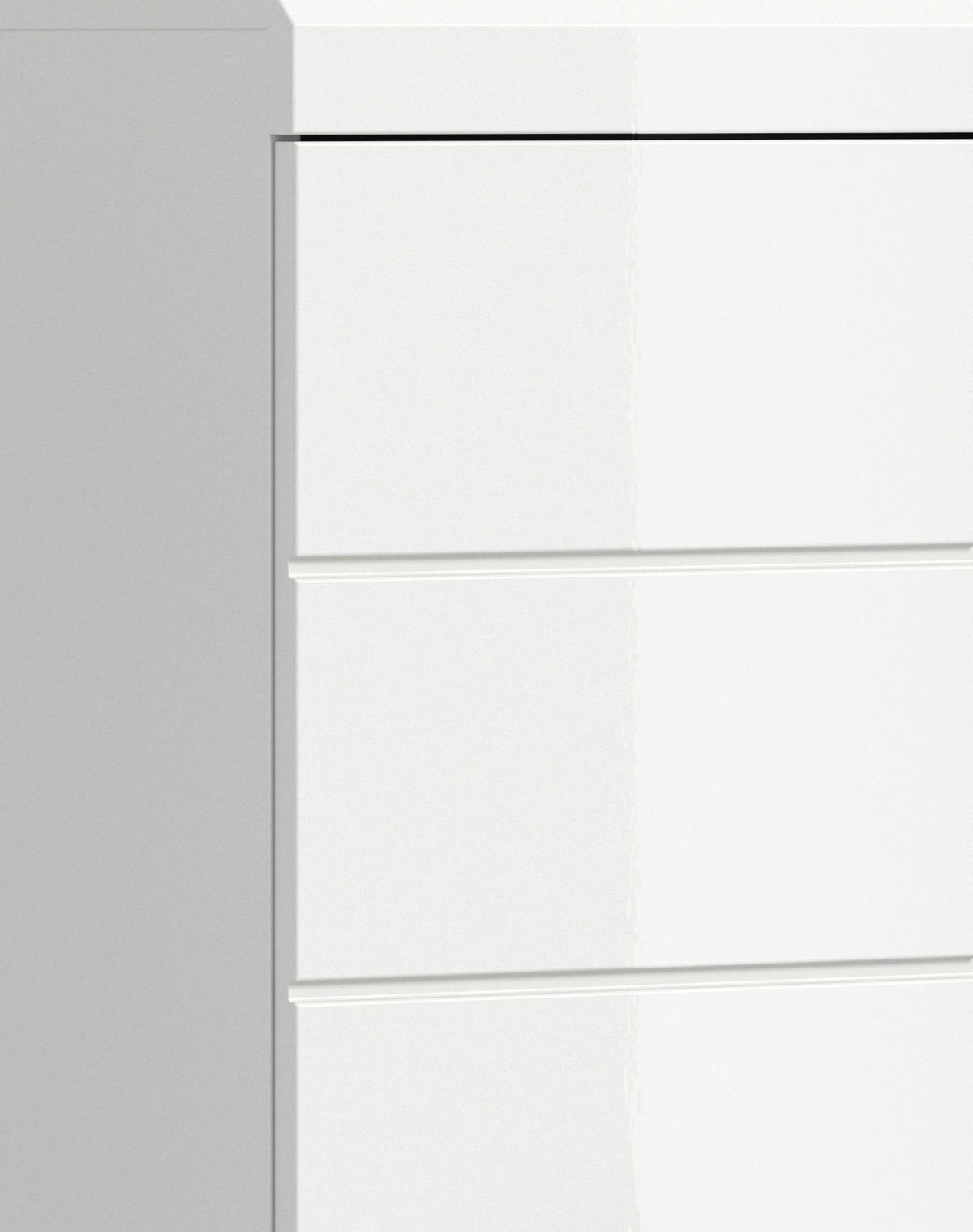 BADEZIMMER 4-teilig  in 160 cm  - Weiß Hochglanz/Silberfarben, MODERN, Glas/Holzwerkstoff (160cm) - MID.YOU