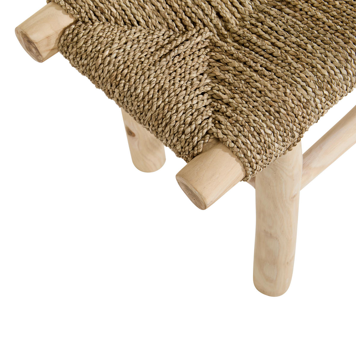 HOCKERBANK 120/46/30 cm Naturfarben Teakholz massiv  - Naturfarben, Design, Naturmaterialien/Holz (120/46/30cm) - Livetastic