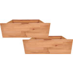 BETTKASTENSET 83/29/68 cm Kernbuche  - Kernbuche, Natur, Holz/Kunststoff (83/29/68cm) - Carryhome