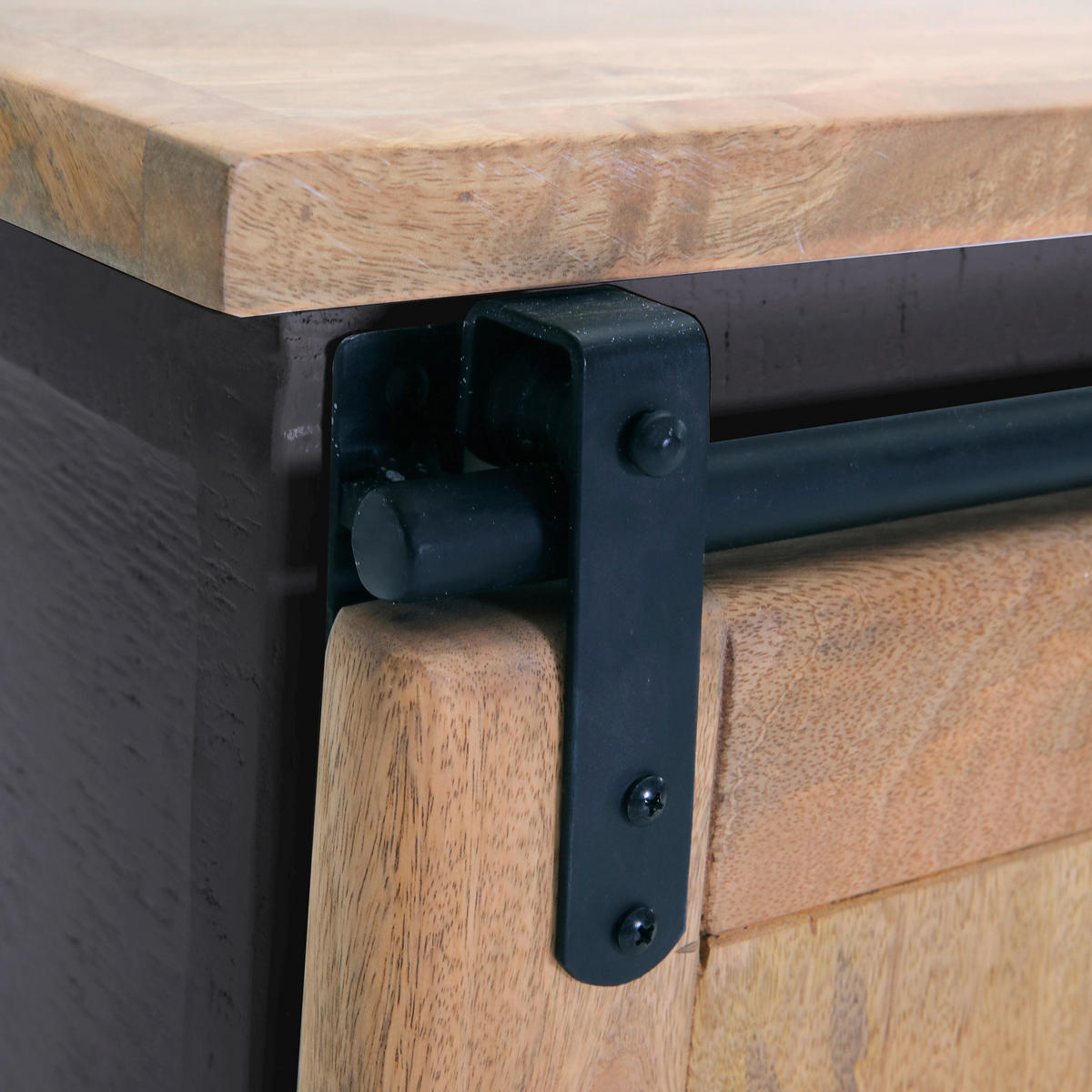 LOWBOARD  in 180/50/45 cm  - Anthrazit/Schwarz, LIFESTYLE, Holz/Holzwerkstoff (180/50/45cm) - Landscape