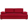 SCHLAFSOFA in Textil Rot  - Chromfarben/Rot, Design, Textil/Metall (212/84/100cm) - Bali