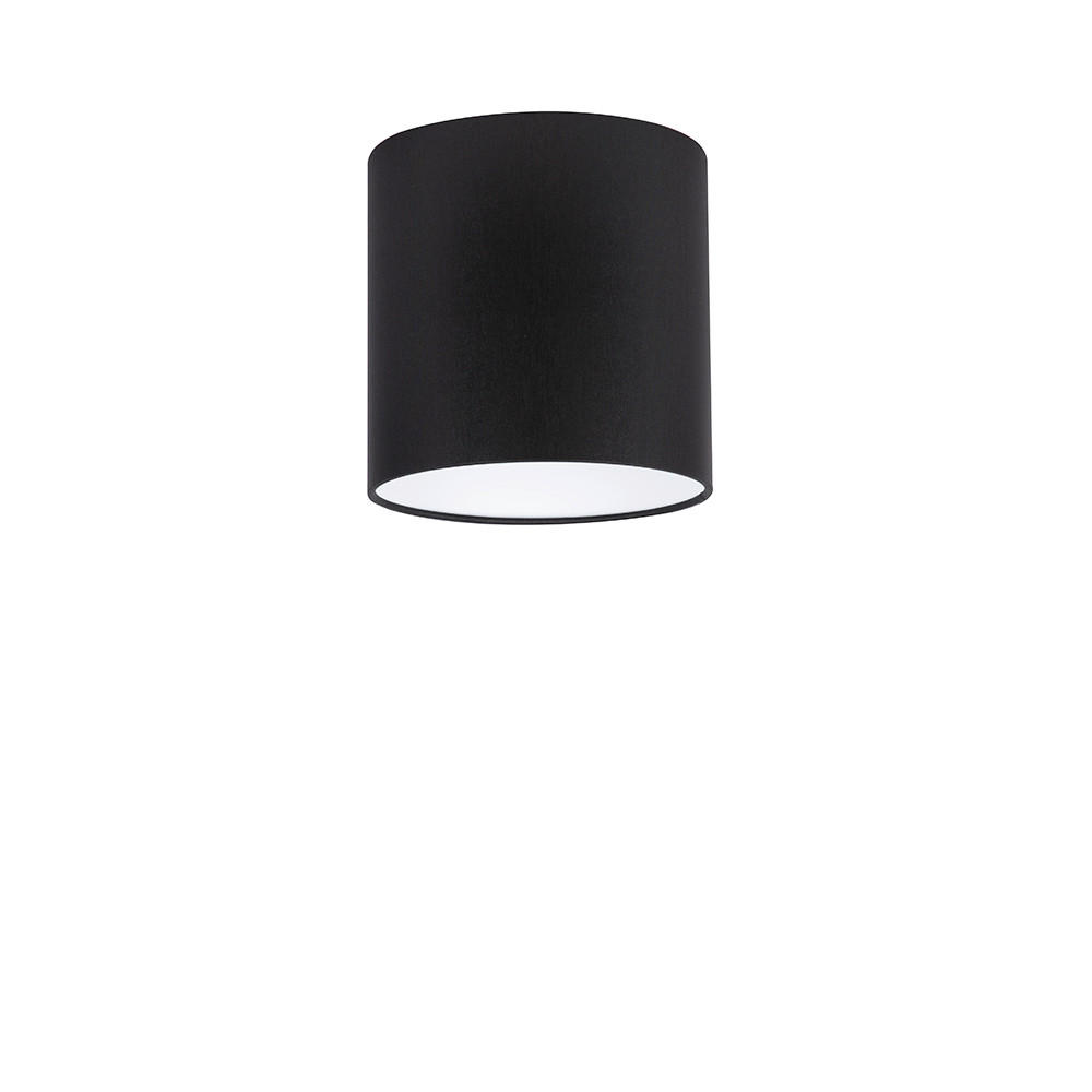 XXXLutz Leuchtenschirm Chintz Schwarz 18 cm
