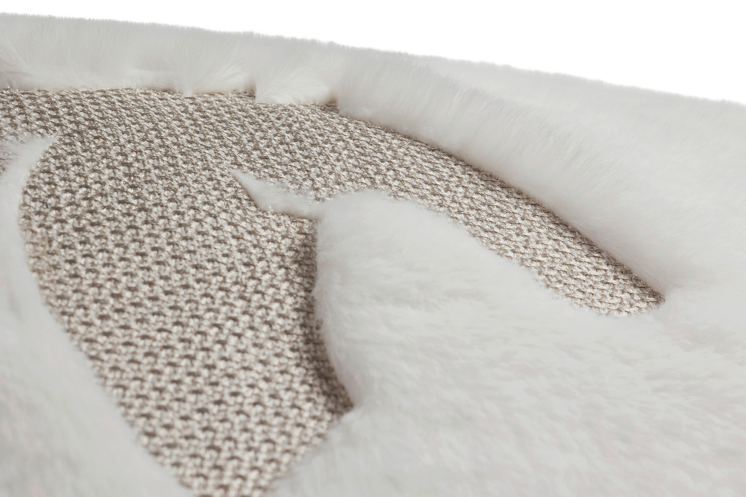 FELLKISSENHÜLLE Marcel.Remus.Design- Felantix offwhite 45/45 cm  - Weiß, Design, Textil (45/45cm) - Marcel Remus