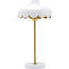 STOLNÍ LAMPA, 24/50/24 cm - bílá, Konvenční, kov (24/50/24cm)