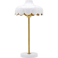 STOLNÍ LAMPA, 24/50/24 cm - bílá, Konvenční, kov (24/50/24cm)