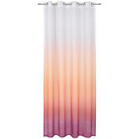 ZÁVES S OČKAMI, polopriehľadné, 140/245 cm - lila/oranžová, Trend, textil (140/245cm) - Esposa