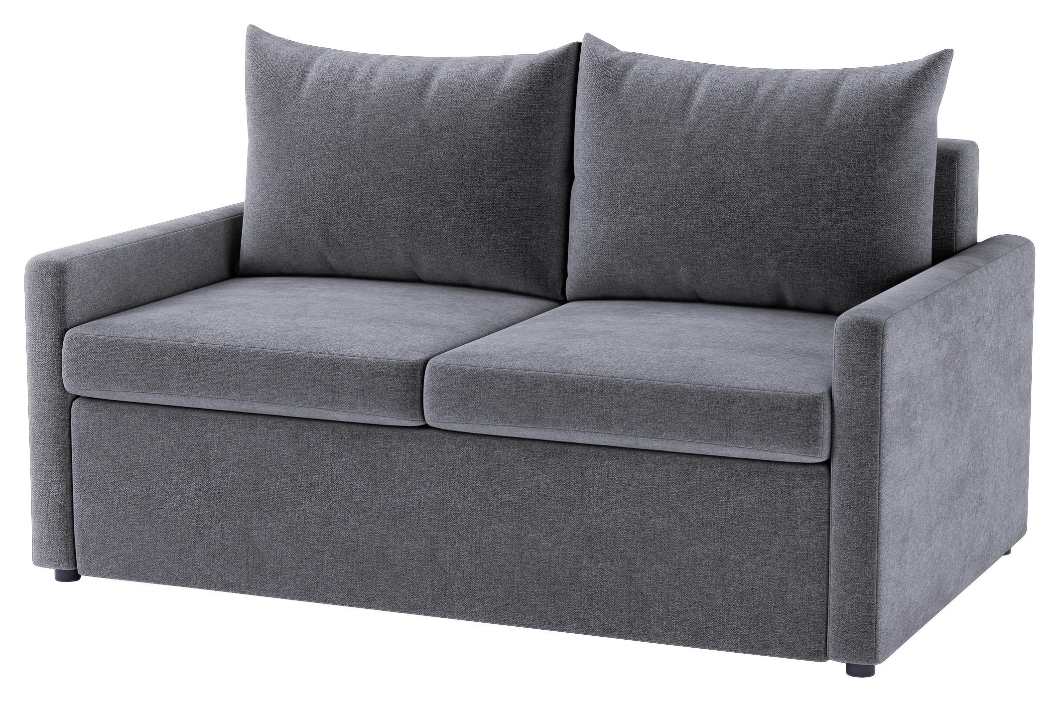 SCHLAFSOFA COLOGNE in Flachgewebe Dunkelgrau  - Dunkelgrau/Schwarz, Design, Kunststoff/Textil (152/89/92cm) - MID.YOU