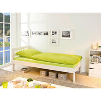 BETT 90/200 cm  Weiss   - Weiss, Konventionell, Holz (90/200cm) - MID.YOU