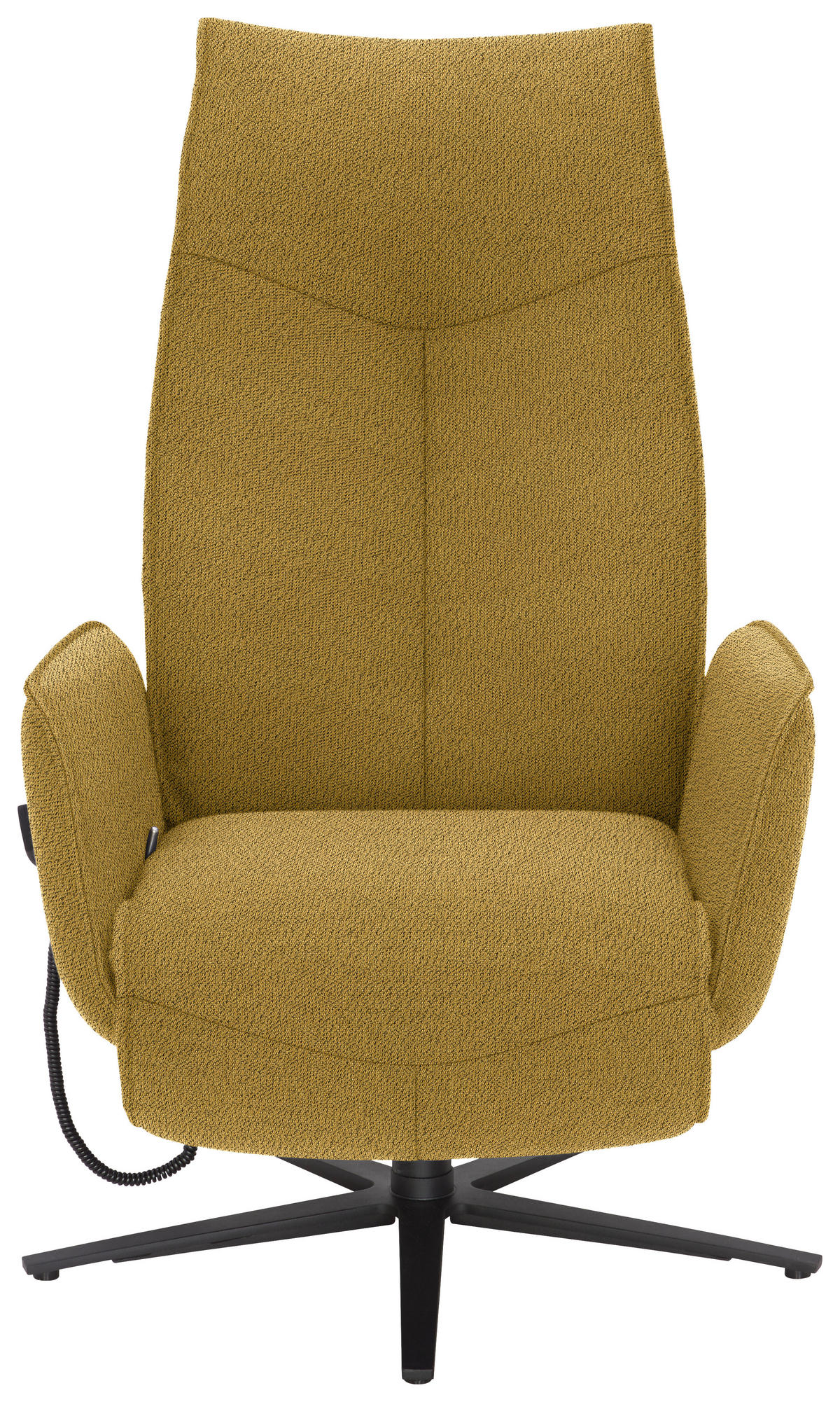 RELAXSESSEL in Textil Currygelb  - Currygelb/Anthrazit, Design, Textil/Metall (71/114/84cm) - Johann Jakob