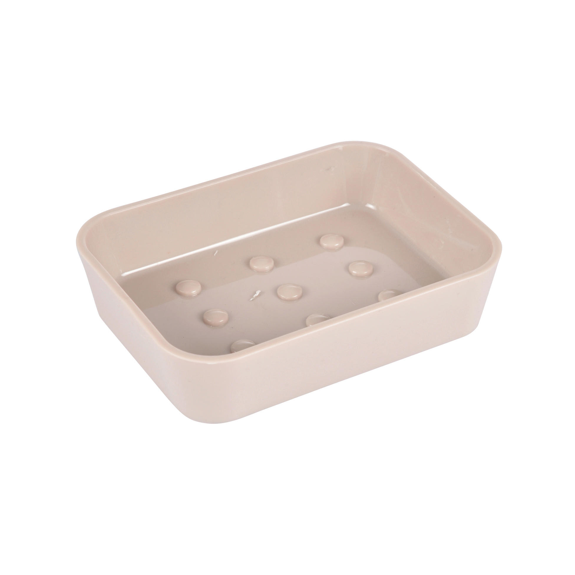 POSUDA ZA SAPUN  siva, sivobraon  plastika  - siva/sivobraon, Osnovno, plastika (11,9/2,3/8,9cm) - Homeware