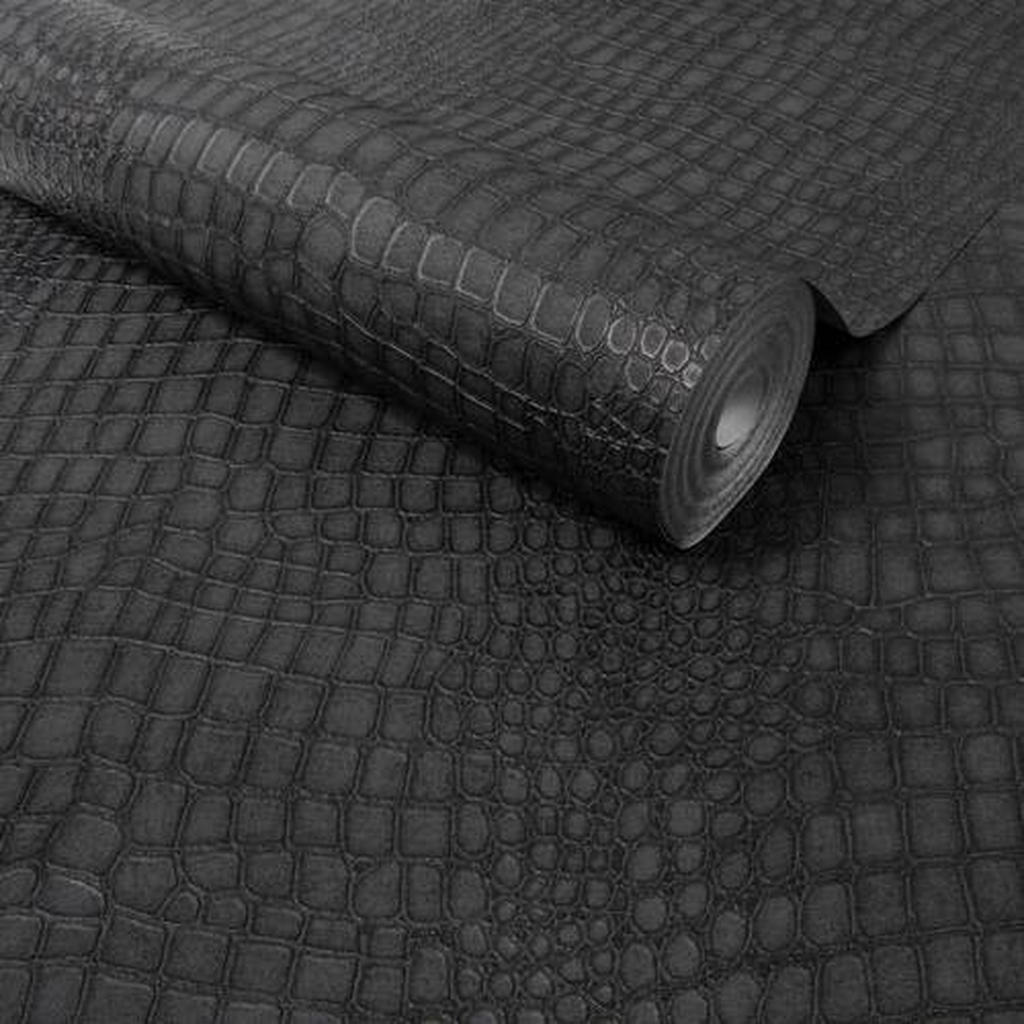 Thumbnail - Xora Vliestapete, Schwarz, Kunststoff, Papier, Animalprint, 52x1005 cm, Made in Europe, Tapeten & Wandverkleidungen, Vli...