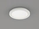 LED-DECKENLEUCHTE Gotland 22 cm  - Creme/Weiß, Basics, Glas/Kunststoff (22cm) - Fischer & Honsel