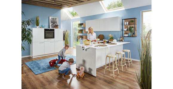 EINBAUKÜCHE - Weiß, Design, Holzwerkstoff - Dieter Knoll